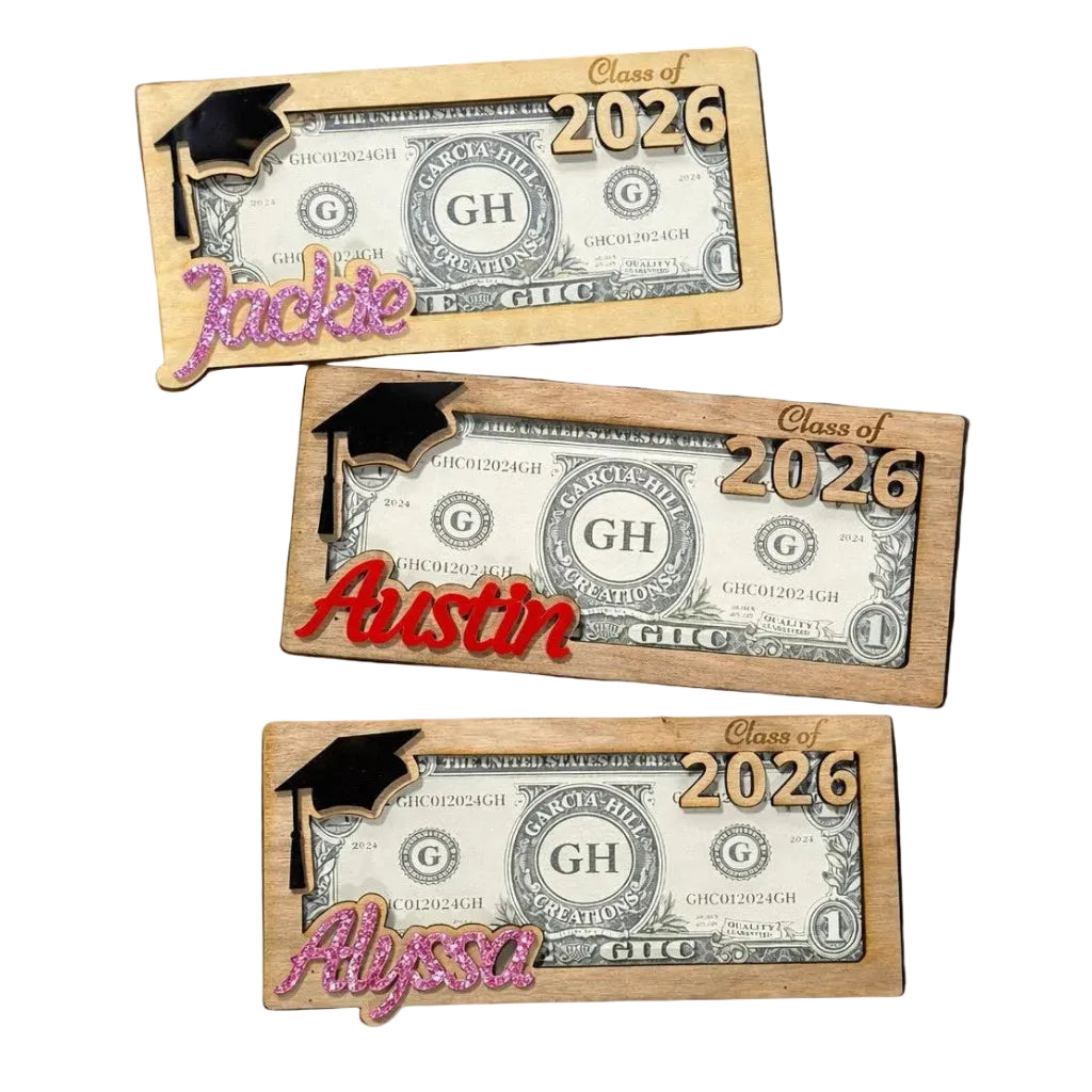 Graduation Gift Money Holder | Personalized Cash Holder for Grads