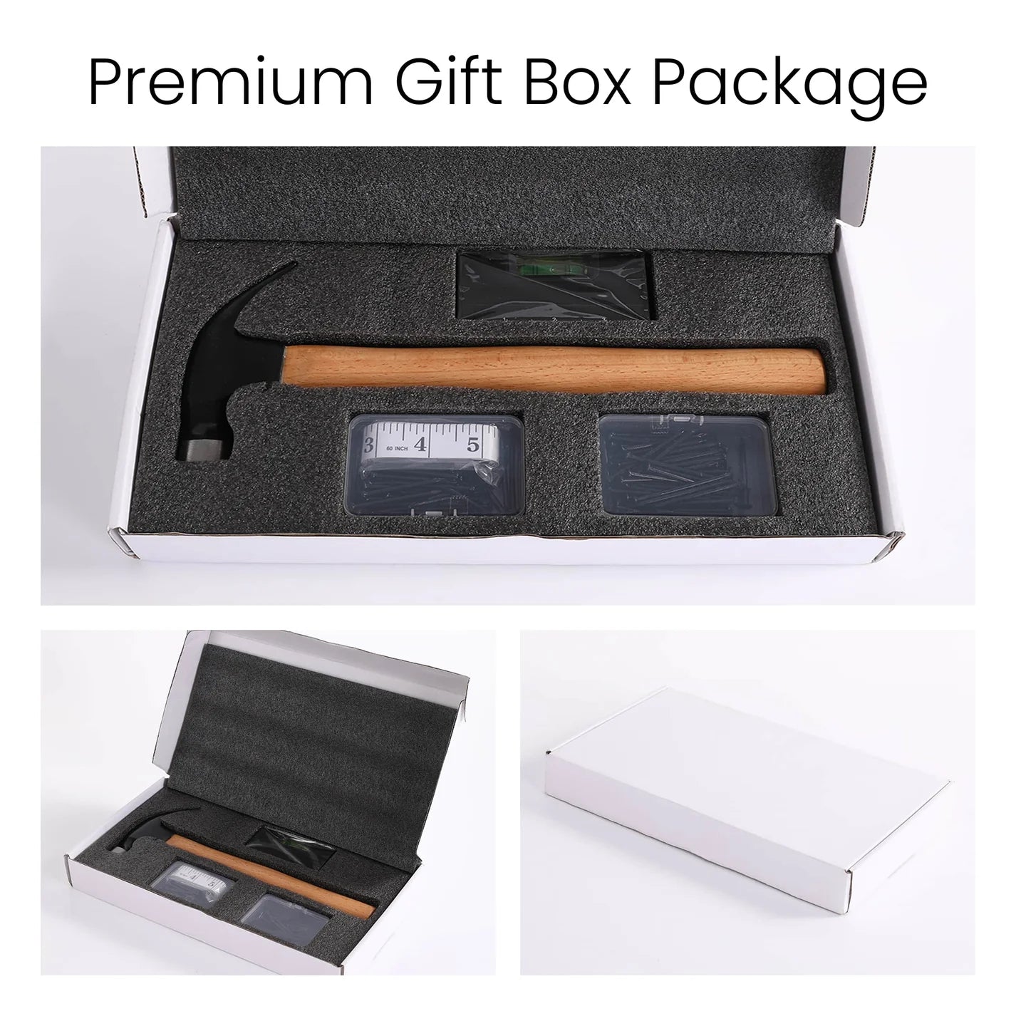 Custom Engraved Hammer Gift Set | Personalized 16oz Tool Gift for Him