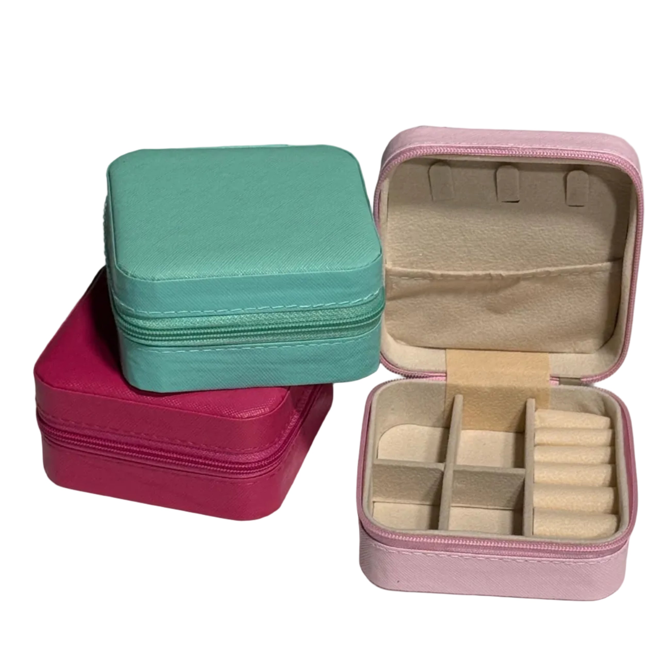 Personalized Travel Jewelry Box | Custom Engraved Jewelry Organizer Case | Bridesmaid, Wedding & Gift Box