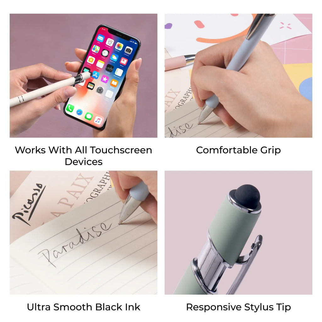 Personalized LED Light-Up Stylus Ballpoint Pen