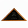 Custom Engraved Military Flag Display Case | Veteran Memorial Flag Case | Personalized Service Tribute Display