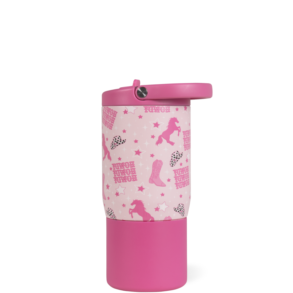 HydroJug Kids Cowgirl Sport Bottle 14oz | Insulated Leak-Proof Water Bottle for Kids