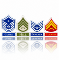 Personalized Military Rank Name Display | Custom Acrylic Desk Plaque | Army, Marine Corps, Navy & Air Force
