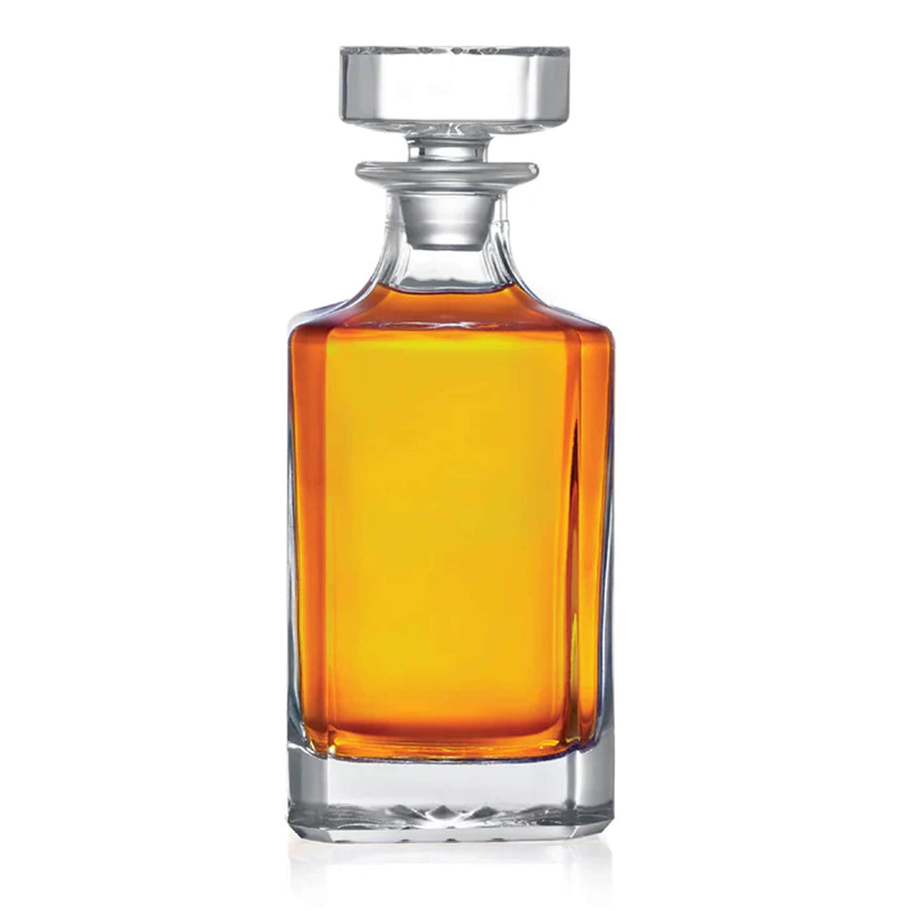 Custom Engraved Whiskey Decanter Gift Set | Personalized Glass Liquor Decanter with Gift Box | Groomsmen, Father’s Day, Wedding & Retirement Gift