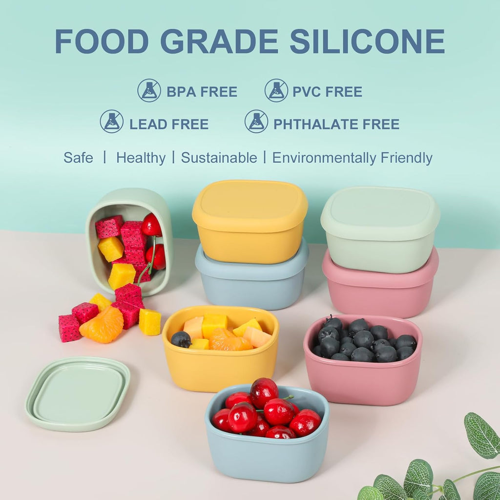 10 oz Personalized Silicone Snack Container | Custom Kids Snack Cup