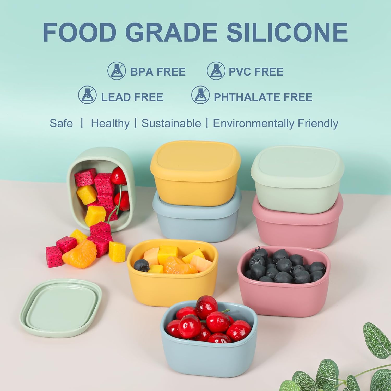 10 oz Personalized Silicone Snack Container | Custom Kids Snack Cup