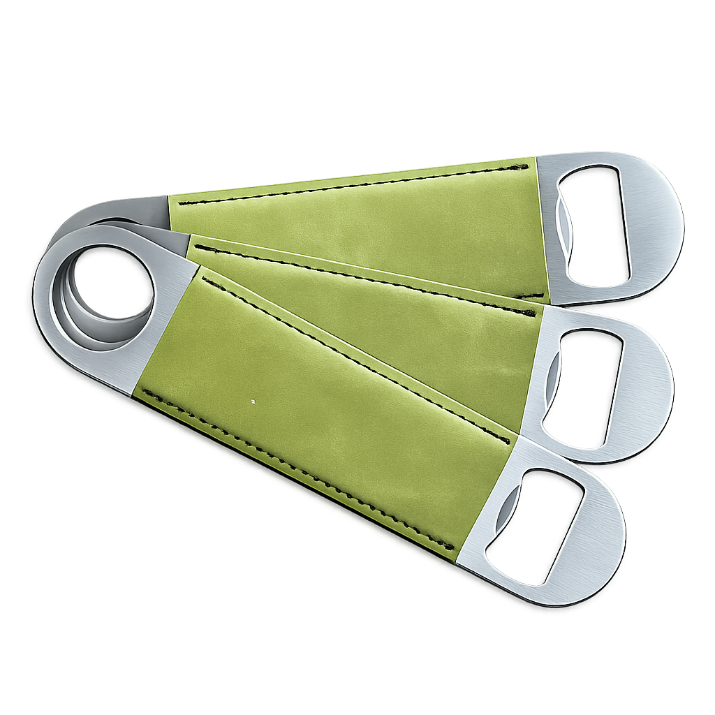 Premium Leatherette Bottle Opener | Personalized Engraved Bar Tool