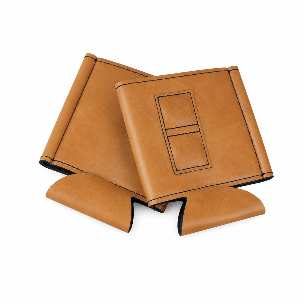 Magnetic Can Cooler | Premium Leatherette Regular Can Duster