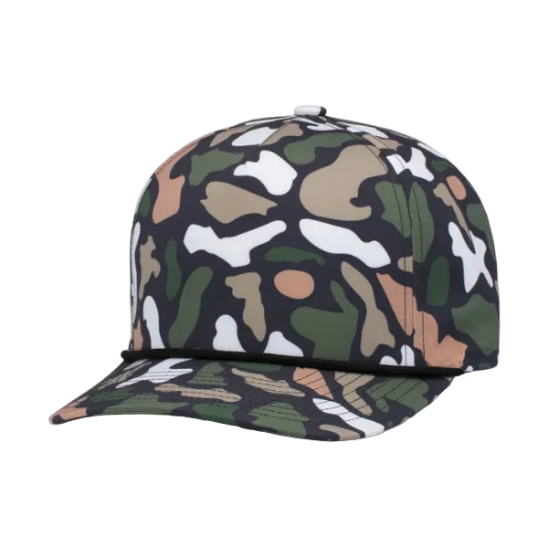 Pacific Headwear P685 Camo 5-Panel Trucker Cap | Duck Camo Snapback Hat