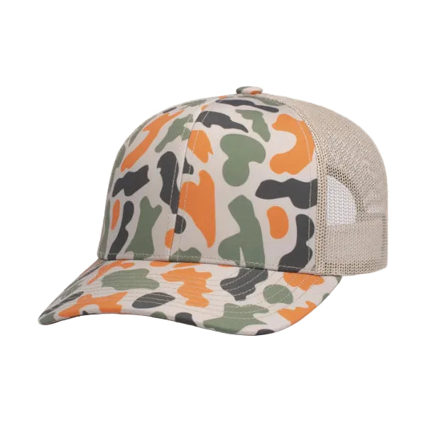 Pacific Headwear P686 Camo Trucker Snapback Cap | Duck Camo Hat