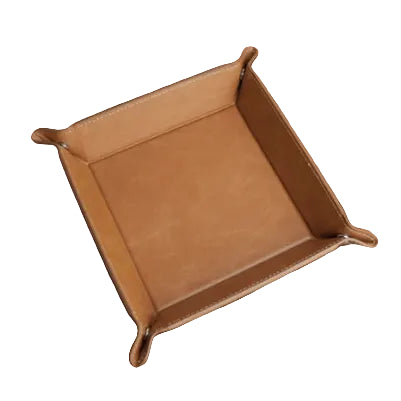 Custom Engraved Leatherette Valet Tray | Personalized Catch-All Organizer