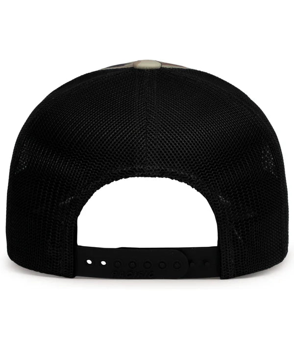 Pacific Headwear P686 Camo Trucker Snapback Cap | Duck Camo Hat
