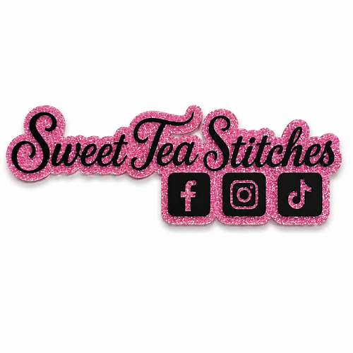 Custom Acrylic Social Media Watermark Tag | Magnetic Logo Branding Sign