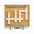 Family Names Crossword Sign | Personalized Name Wall Art
