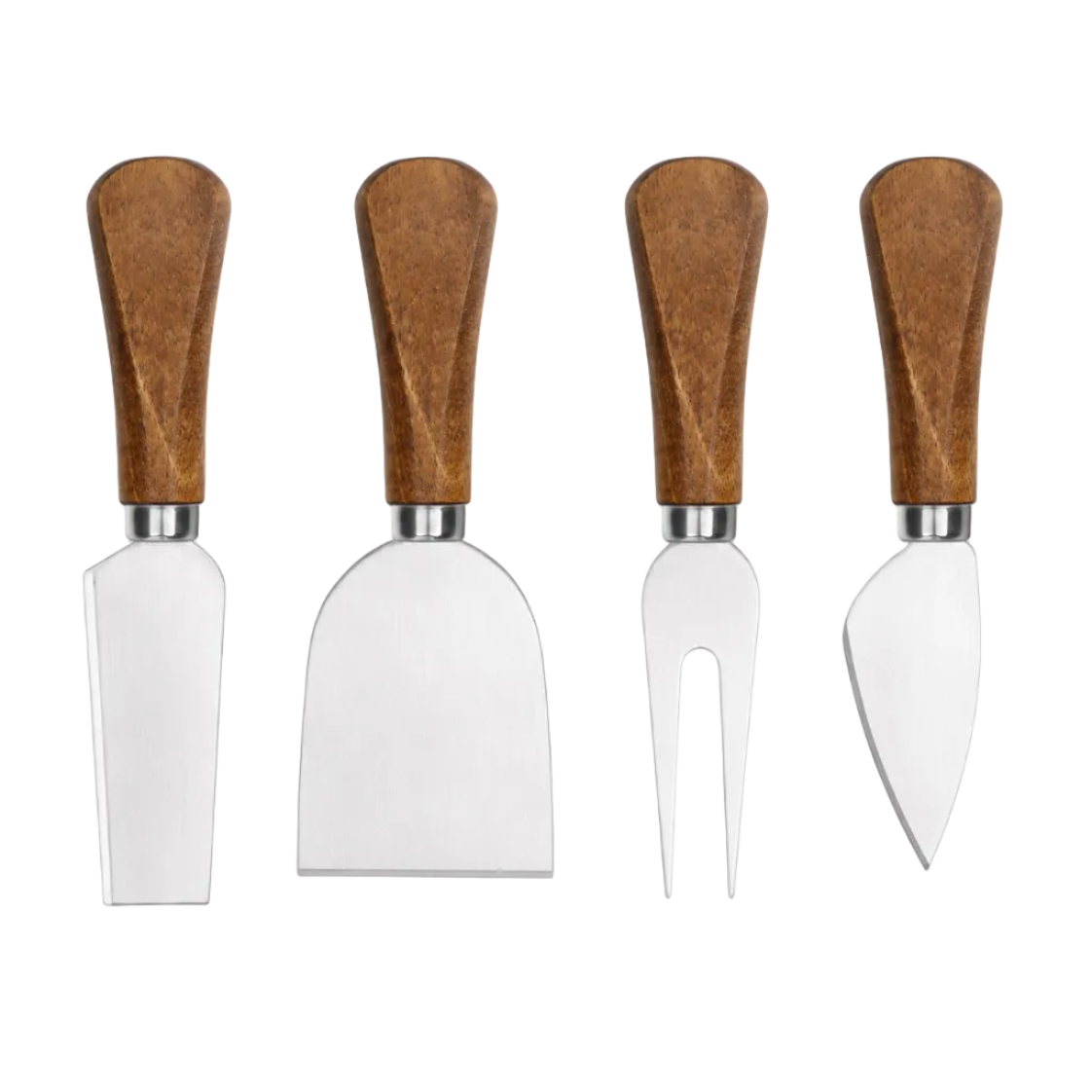 Custom Engraved Cheese Knife Set (Set of 4) | Personalized Charcuterie Accessories