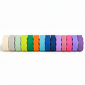 Custom Engraved Wavy Silicone Baby Bottle Bands | Personalized Reusable Bottle Labels | Multiple Color Options