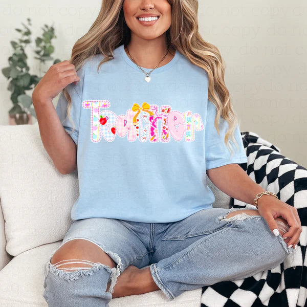 Teacher Coquette Bow T-Shirt