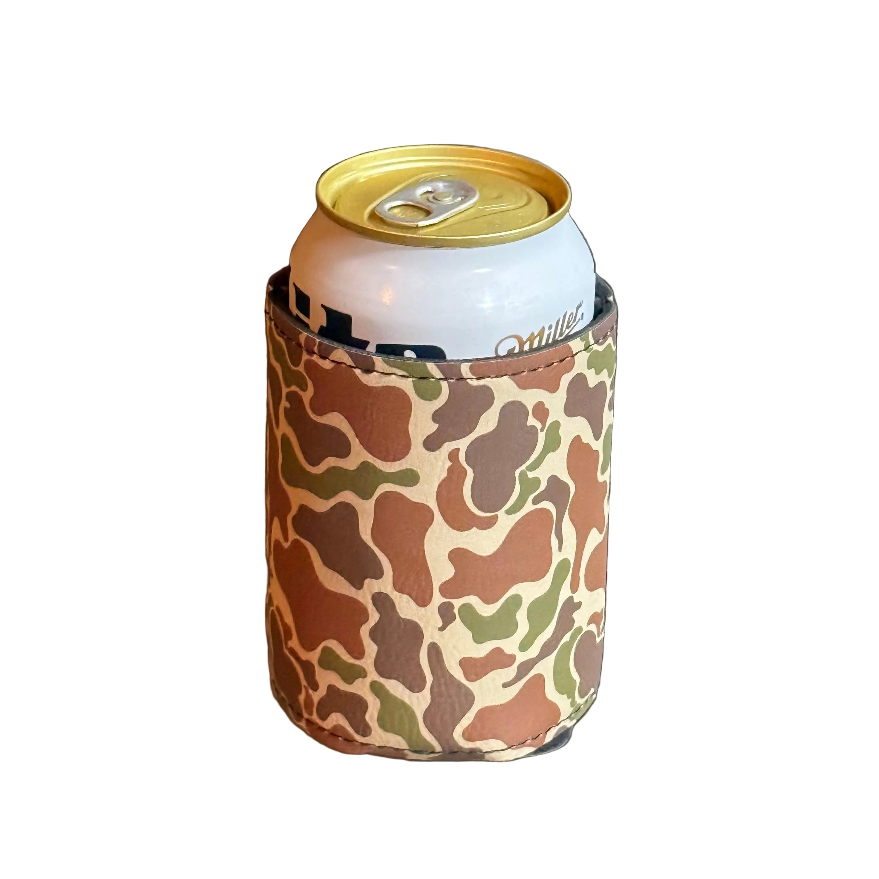 Magnetic Can Cooler | Premium Leatherette Regular Can Duster
