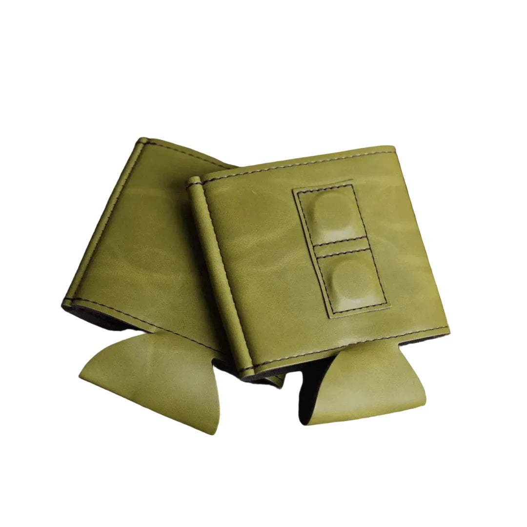 Magnetic Can Cooler | Premium Leatherette Regular Can Duster