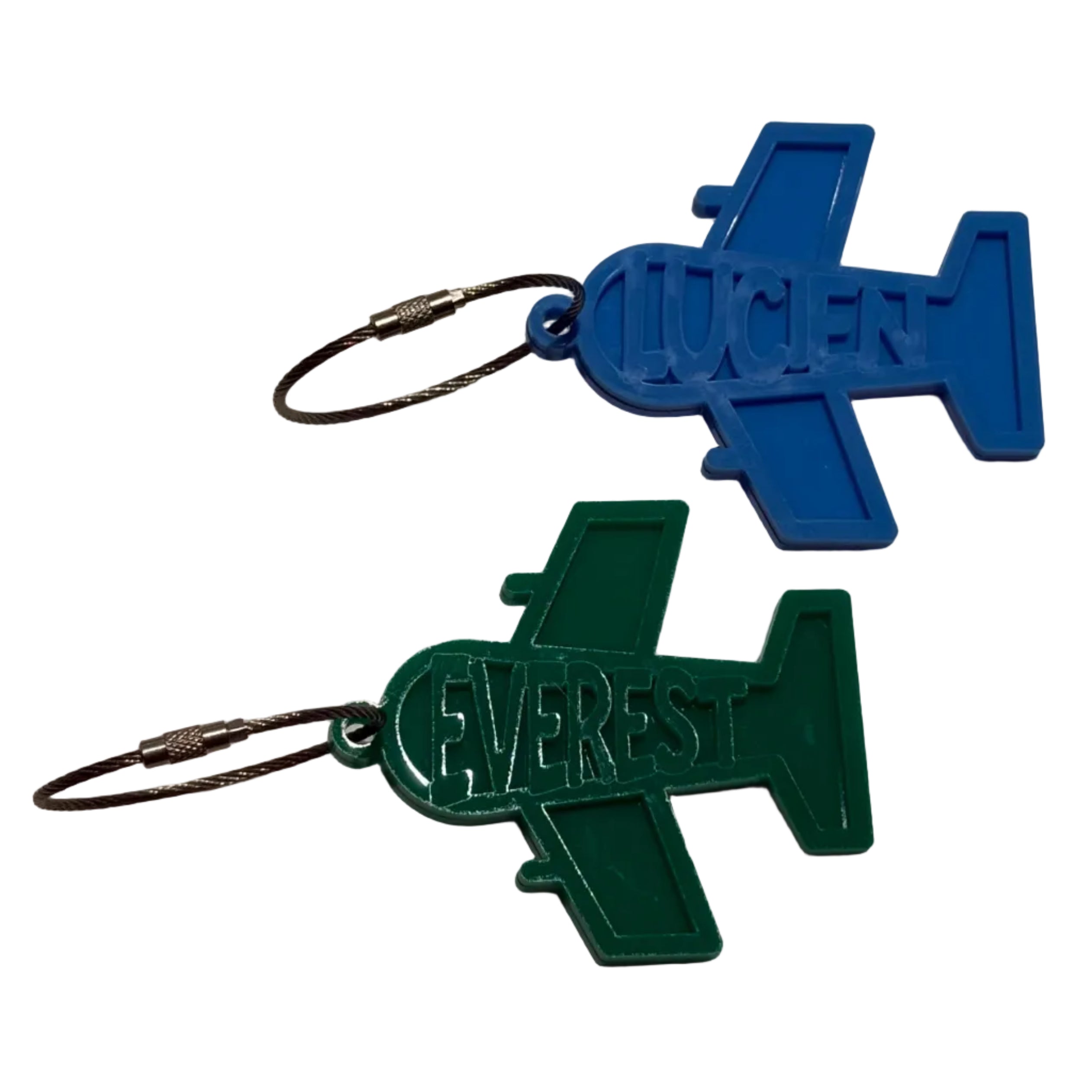 Personalized Kids Bag Tags | Custom Name Tags with Acrylic & Cable Color Options