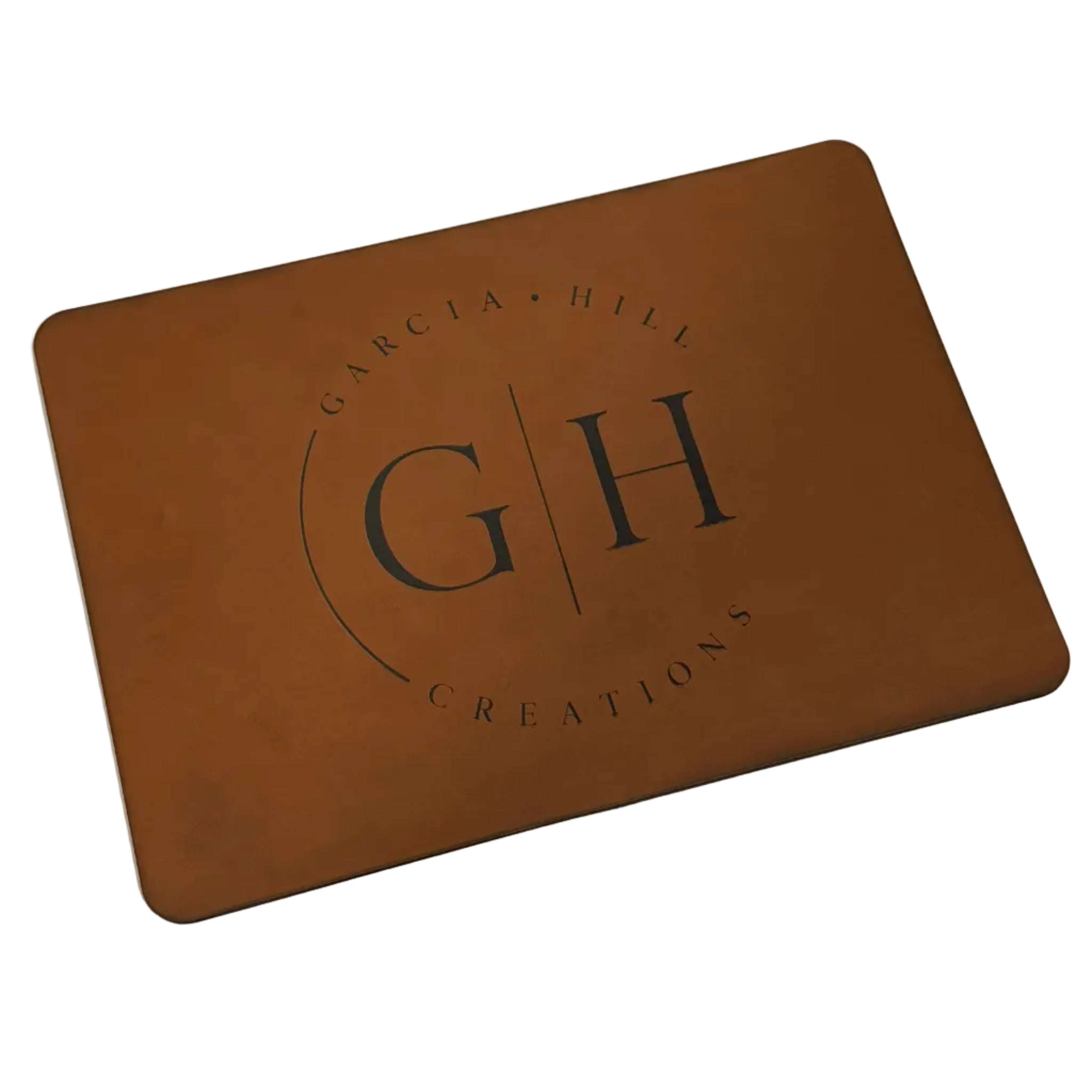 Personalized Leatherette Mouse Pad | Custom Engraved Non-Slip Mousepad with Logo, Name, or Monogram