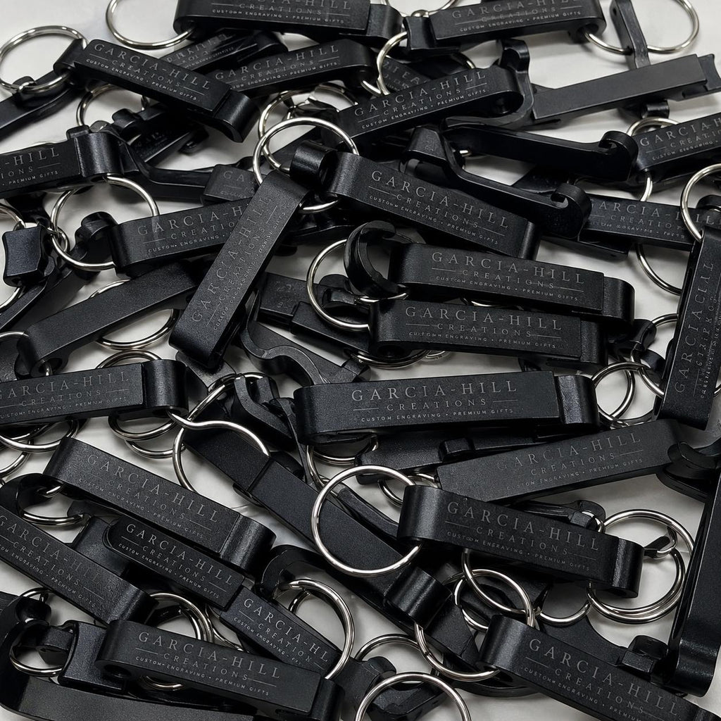 Custom Engraved Bottle Opener Keychains | Bulk Corporate Gifts, Promotional Giveaways, Event Favors & Business Branding