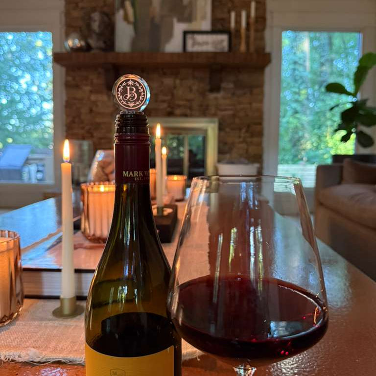 Personalized Round Crystal Wine Bottle Stopper