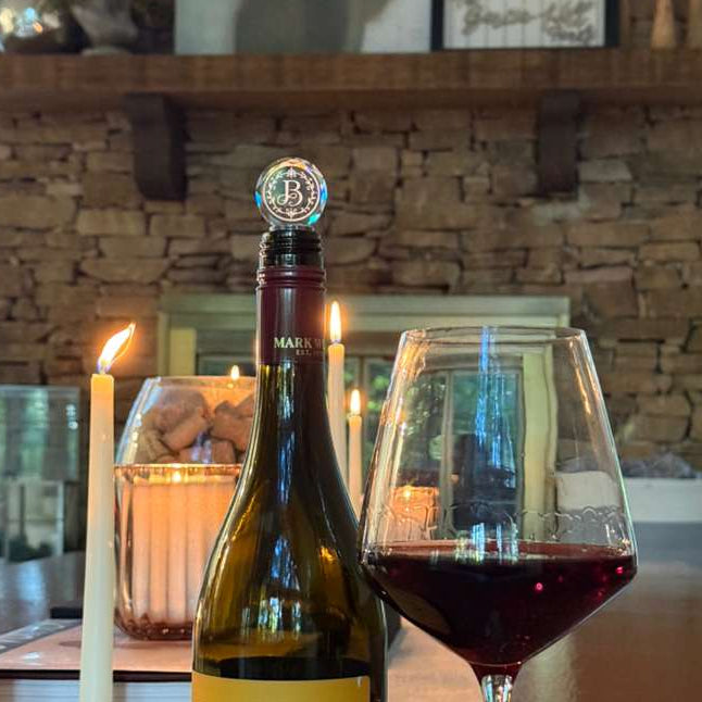 Personalized Round Crystal Wine Bottle Stopper