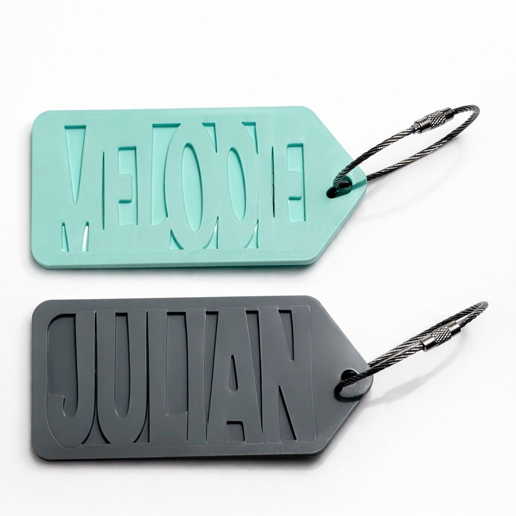 Personalized Luggage Tags | Custom Acrylic Travel Tags with Name & Contact Info
