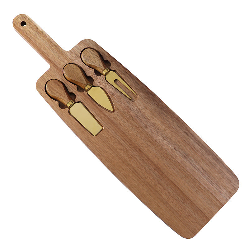 Personalized Magnetic Cheese Board Set with 3 Cheese Knives | Custom Engraved Charcuterie Serving Board