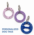 Personalized Acrylic Dog Tags | Custom Pet ID Tags with Name & Phone Number