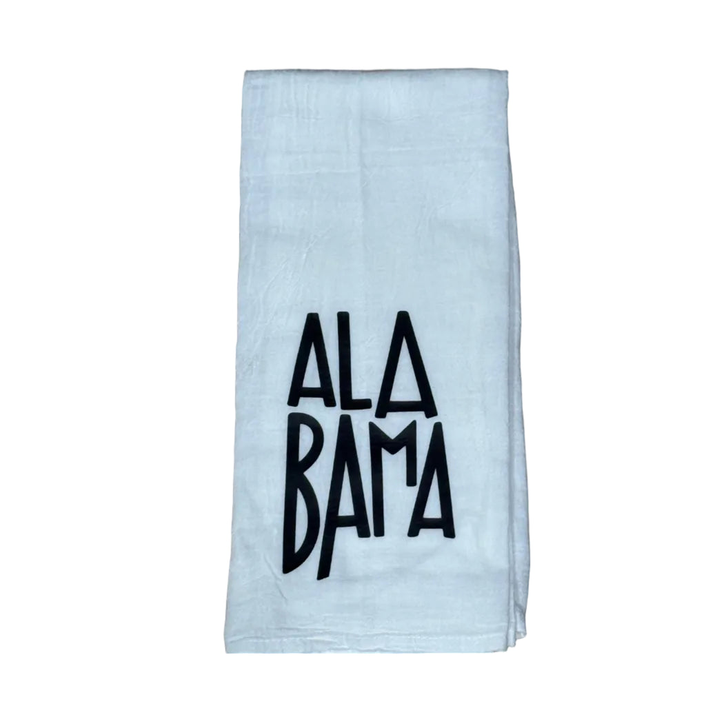 Alabama “Home” Flour Sack Kitchen Towel | State Pride Tea Towel