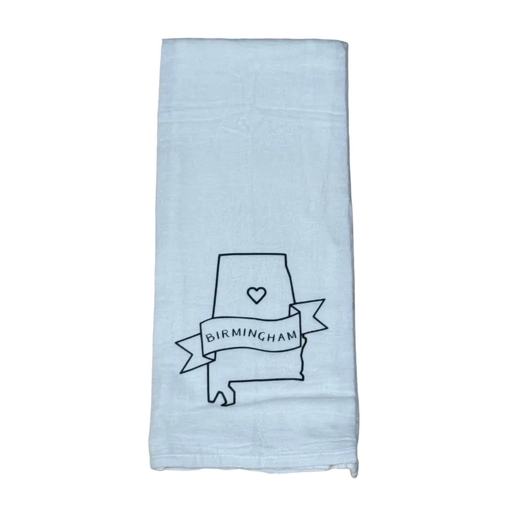 Alabama “Home” Flour Sack Kitchen Towel | State Pride Tea Towel