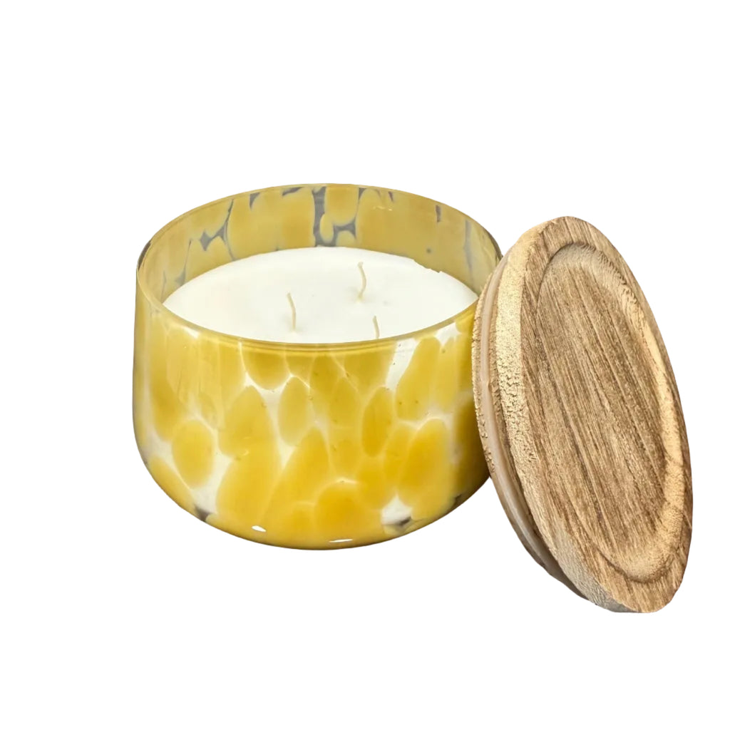 13.5 oz 3-Wick Luxury Scented Candle | Personalized Engraved Wood Lid