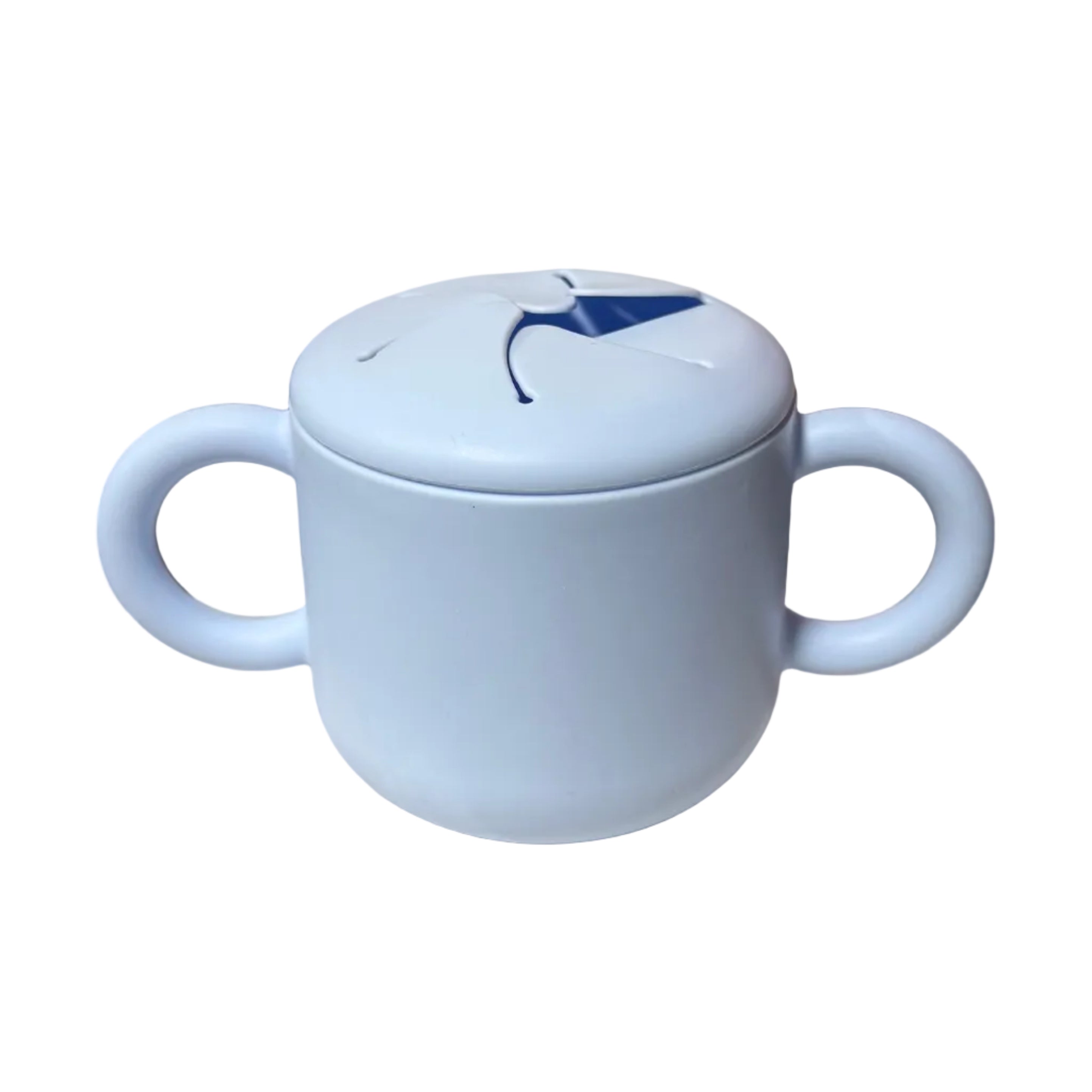 Personalized Silicone Snack Cup for Toddlers | Spill-Proof Snack Container with Handles