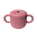 Personalized Silicone Snack Cup for Toddlers | Spill-Proof Snack Container with Handles