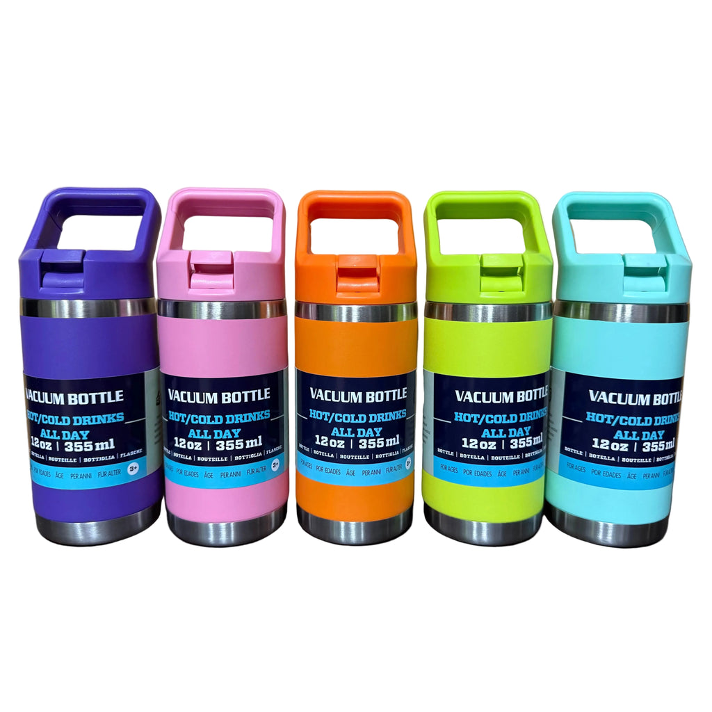 Custom Kids Insulated Tumbler 12oz | Personalized Stainless Steel Name Bottle