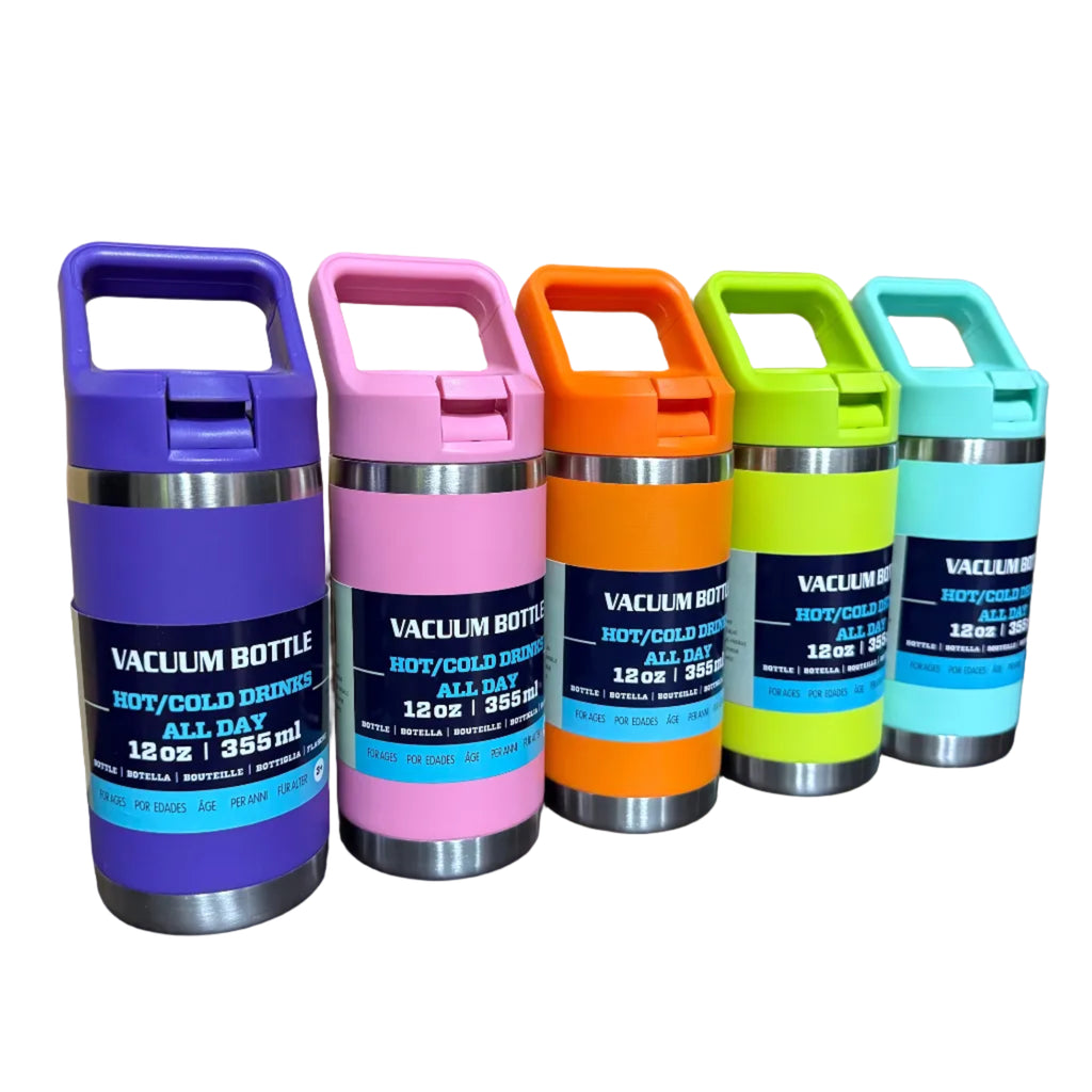 Custom Kids Insulated Tumbler 12oz | Personalized Stainless Steel Name Bottle