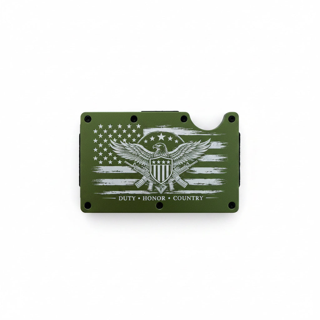 Minimalist RFID Blocking Aluminum Wallet | Ultra-Thin Metal Card Holder & Money Clip for Men & Women