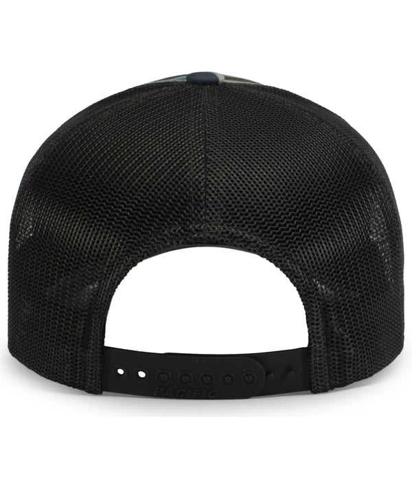 Pacific Headwear P686 Camo Trucker Snapback Cap | Duck Camo Hat