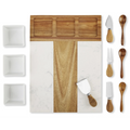 Custom Engraved Marble Charcuterie Board Set | Personalized Serving Board Gift