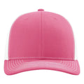 Richardson 112 Snapback Trucker Cap | Classic Mesh Back Hat Pink & White