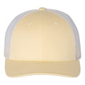 Richardson 115 Low Profile Trucker Cap | Relaxed Fit Snapback Hat Pale Banana & Birch