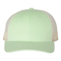Richardson 115 Low Profile Trucker Cap | Relaxed Fit Snapback Hat Patina Green & Birch