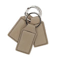 Custom Engraved Leatherette Keychain | Personalized Name or Initial Key Tag