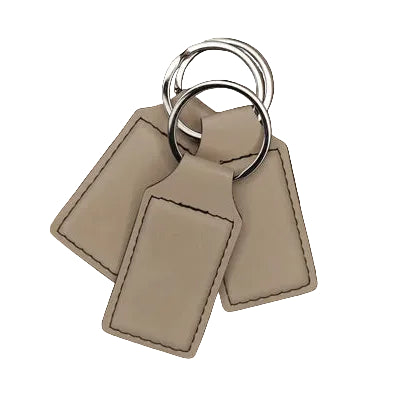 Custom Engraved Leatherette Keychain | Personalized Name or Initial Key Tag