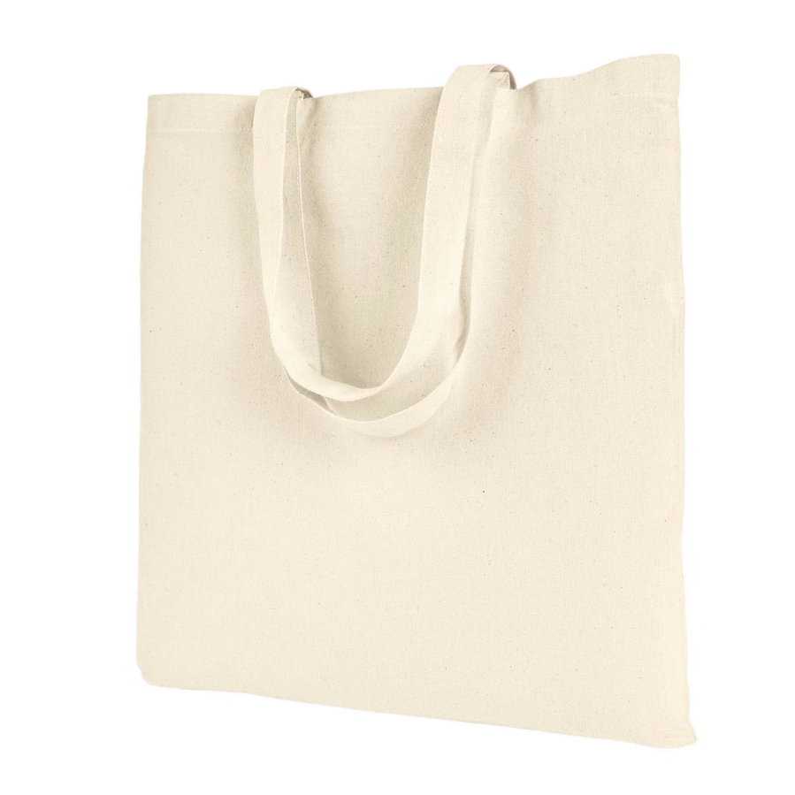 Customizable Natural Canvas Tote Bag | Personalized Reusable Cotton Tote