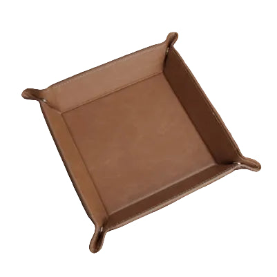 Custom Engraved Leatherette Valet Tray | Personalized Catch-All Organizer