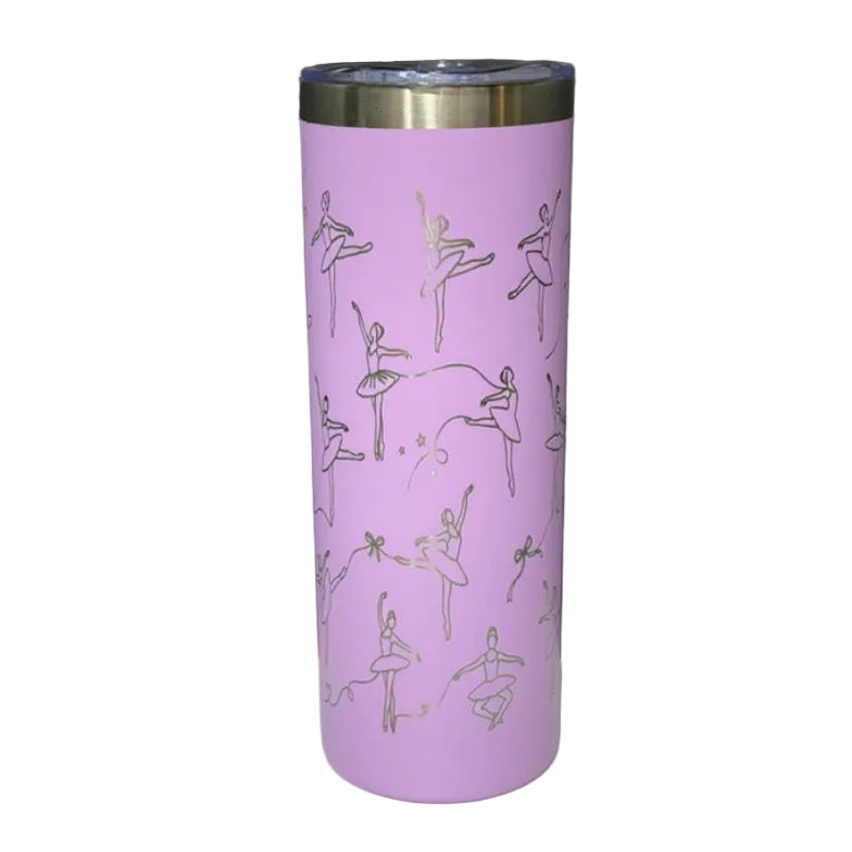 Custom Engraved 20oz Skinny Tumbler | Personalized Insulated Slim Cup