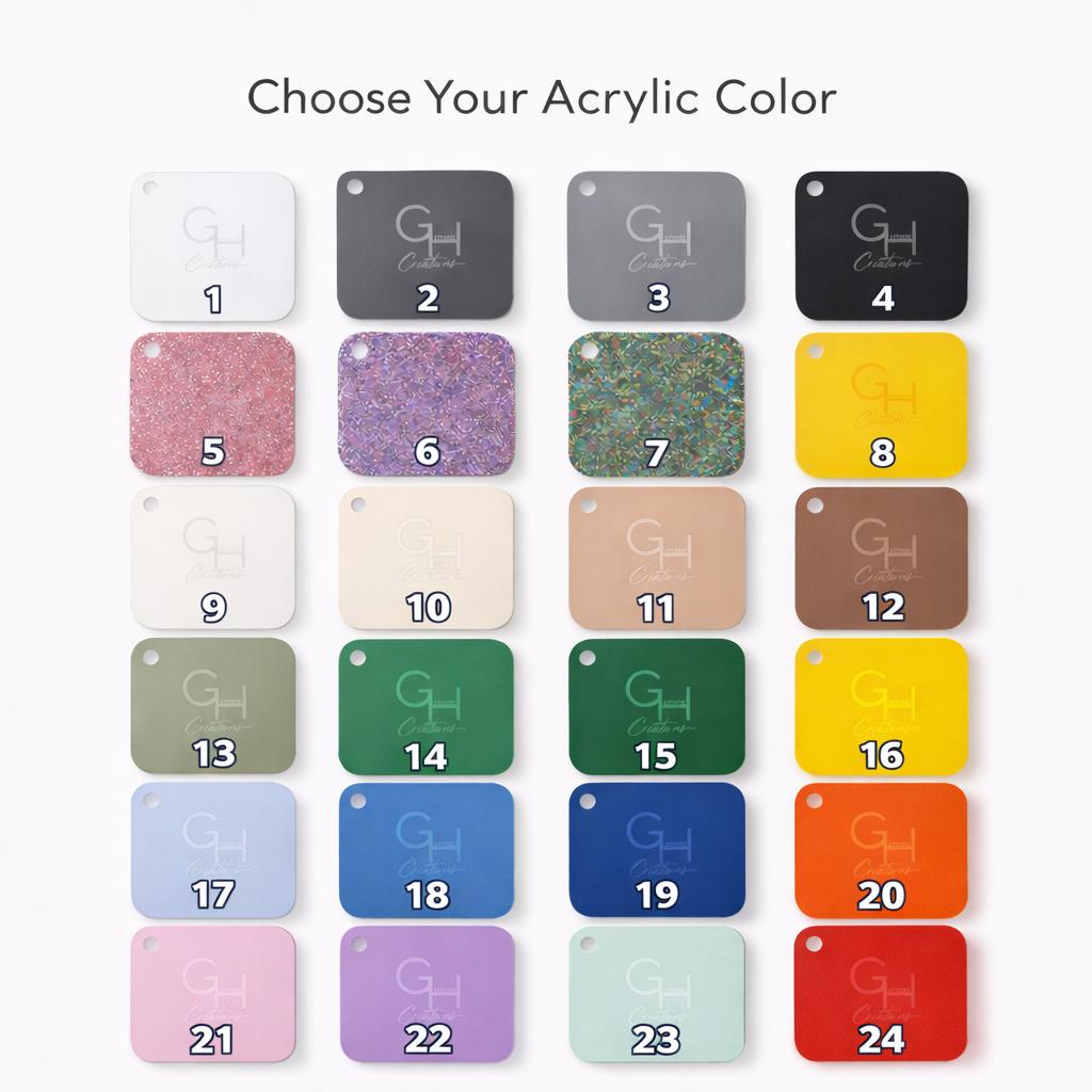 Personalized Luggage Tags | Custom Acrylic Travel Tags with Name & Contact Info